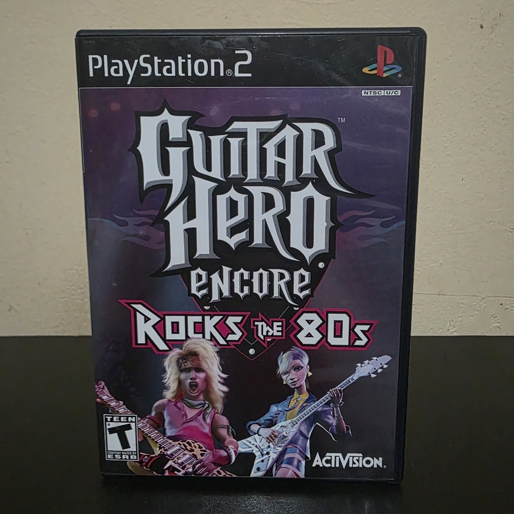 Guitar Hero Encore Rocks the 80s (Playstation PS2) CIB Tested-Working